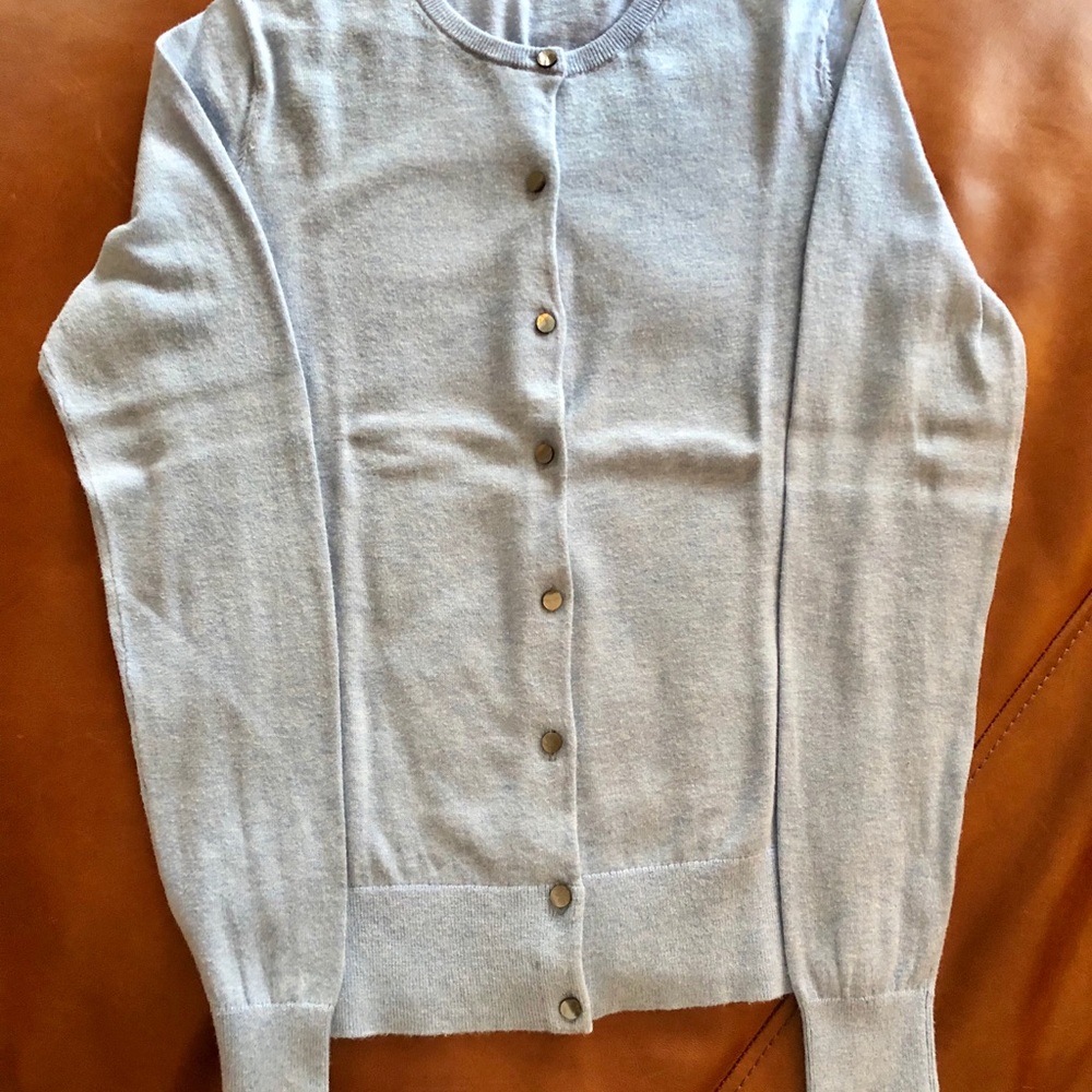 Ann Taylor Blue Cardigan
